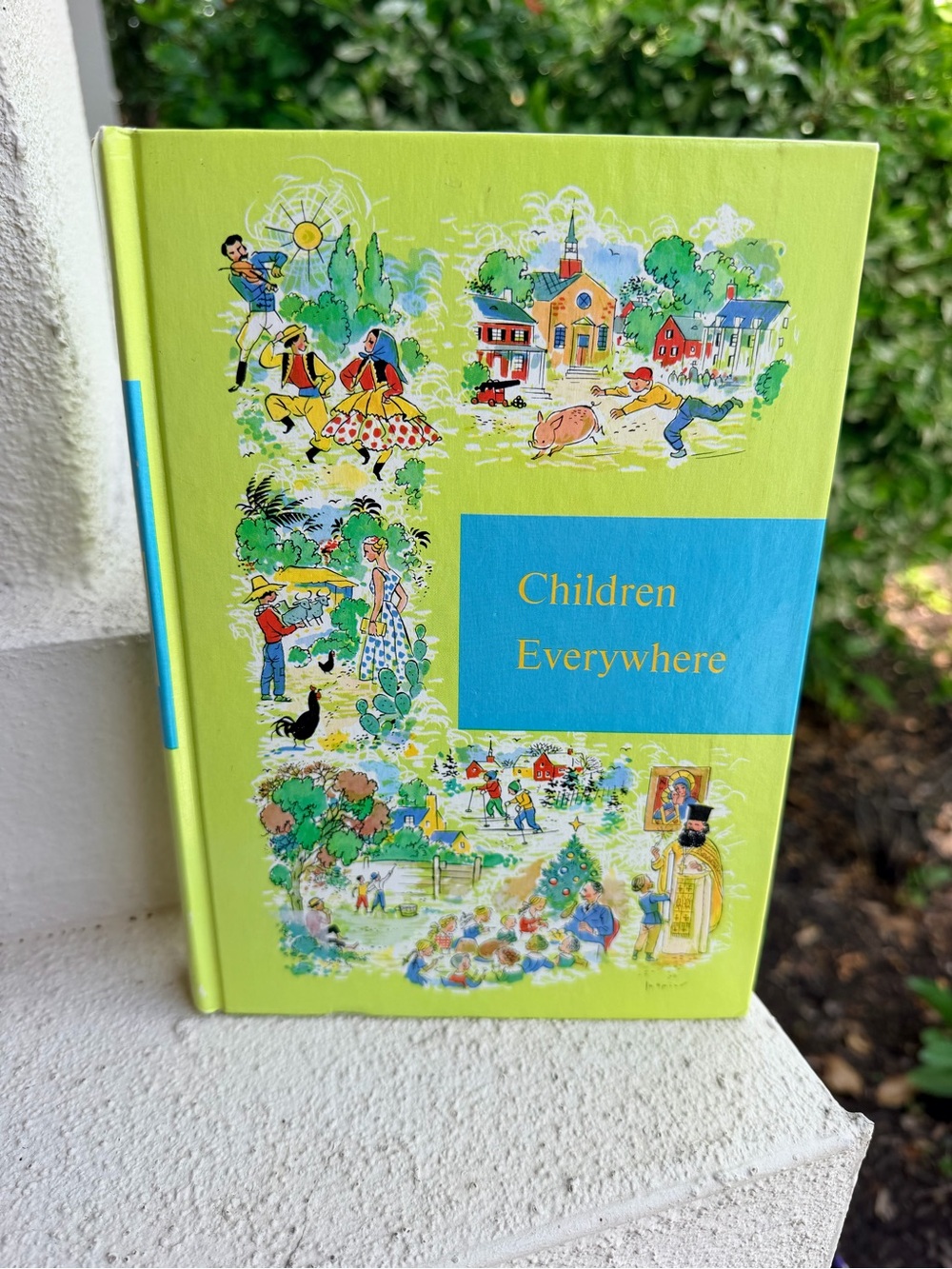Vintage 1958 Children Everywhere Through Golden Windows Grolier Hardcover Vol 6